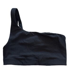 Lululemon Align Ribbed One Shoulder Bra Black 2